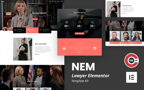 Nem – Lawyer Elementor Kit
