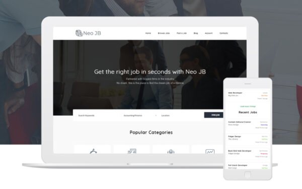 NeoJB – Modern Job Board WordPress Elementor Theme WordPress Theme
