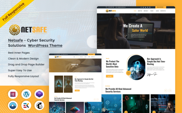 Netsafe – Cyber Security Solutions WordPress Theme