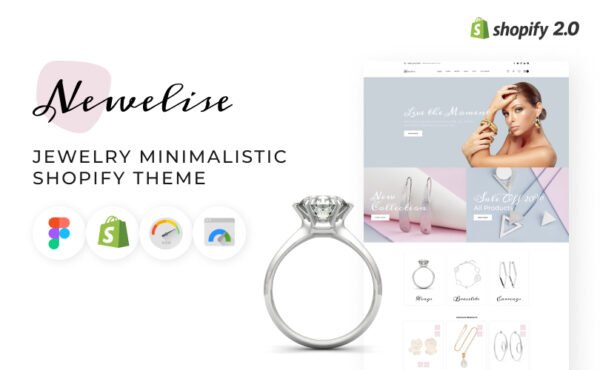 Newelise – Jewelry Elegant Minimalistic Shopify Theme