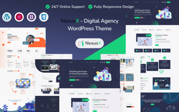 Nexusx – Digital Agency WordPress Theme