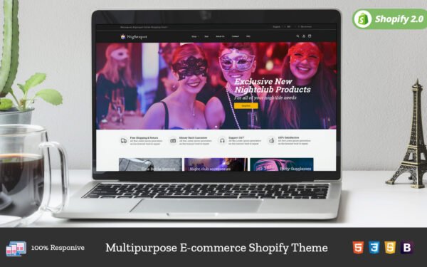 Nightspot Partywear – Sunglasses Music Art Decor Shopify OS 2.0 Theme Shopify Theme