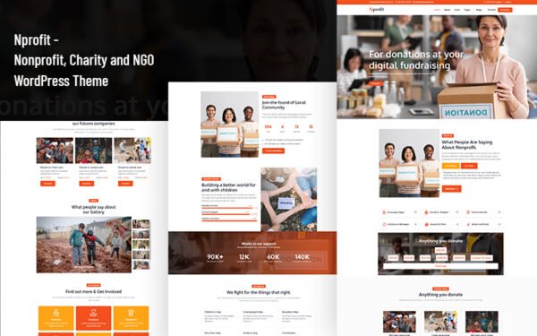 Nprofit – Nonprofit, Charity and NGO WordPress Theme