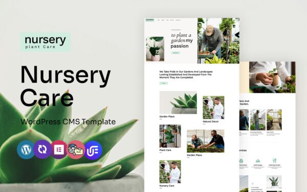 Nursery – Nursery Plant And Garden Multipurpose WordPress Elementor Theme WordPress Theme