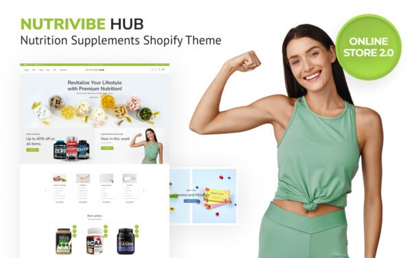 Nutrivibe Hub – Nutrition Supplements Shopify Online Store 2.0 Theme Shopify Theme