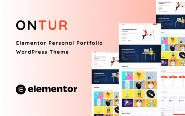 Ontur – Personal Portfolio One Page WordPress Theme