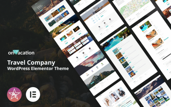 OnVacation – Travel Company WordPress Elementor Theme WordPress Theme