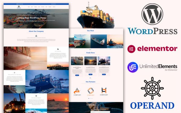 Operand – Operating & Chartering Landing Page WordPress Theme