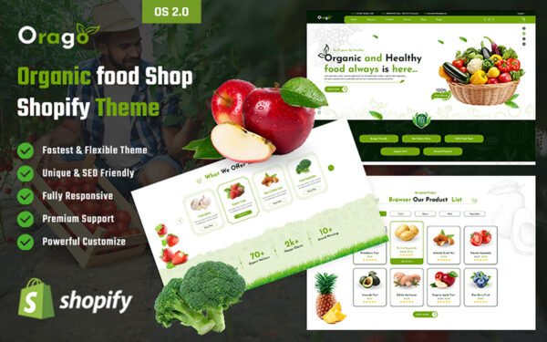 Orago – Organic Food Shop Shopify Theme
