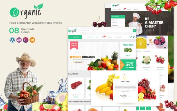 Organic – Food Elementor WooCommerce Theme