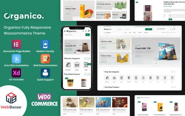 Organico – Stylish Organic Food Template WooCommerce Theme