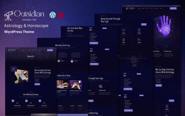 Outsidian – Astrology & Horoscope WordPress Theme