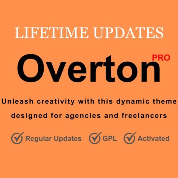 Overton – Creative Theme for Agencies and Freelancers