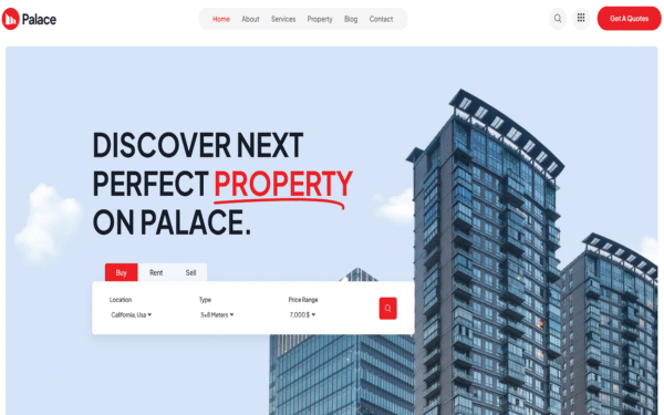 Palace – Real Estate WordPress Theme