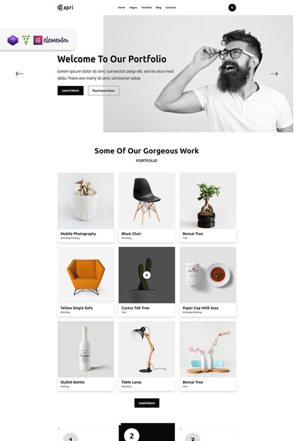 Papri – Portfolio Creative WordPress Theme