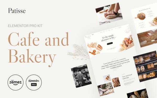 Patisse – Elementor Pro Cafe and Bakery Kit Elementor Kit