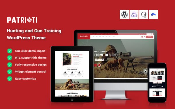 Patrioti – Hunting and Gun Training WordPress Theme