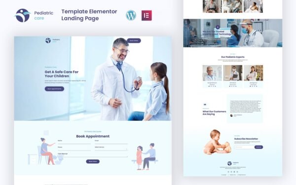 Pediatric Сare – Landing page Elementor Kit