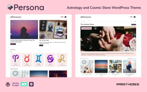 PERSONA – Astrology Influencer WordPress Theme