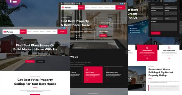 Peruma – Real Estate & Property Listing Elementor Template Kit