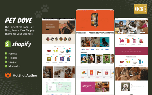 Pet Dove – Pet Food, Pet Shop, Animal Care Shopify Theme