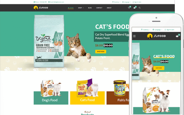 Pet Food – Creative Theme for Pets and Vets WooCommerce Theme