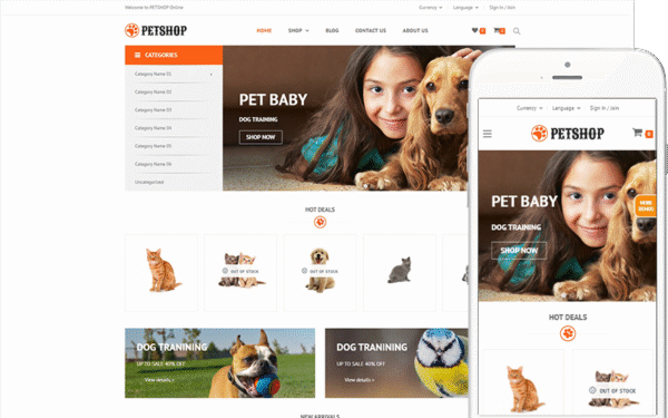 Pet Shop – Theme for Pets and Vets WooCommerce Theme