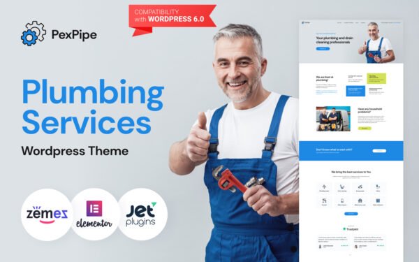 PexPipe – Plumbing Services WordPress Theme