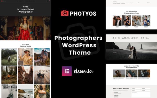Photyos – Photographers WordPress Theme