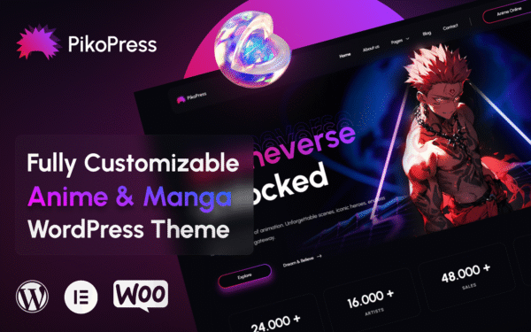 PikoPress – Anime and Manga WordPress Theme