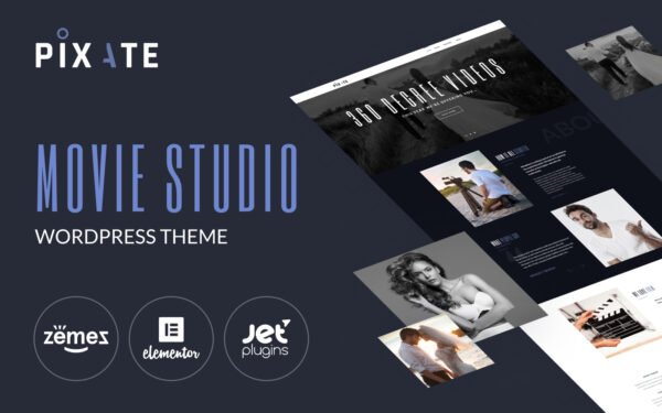 Pixate – Movie Studio WordPress theme WordPress Theme