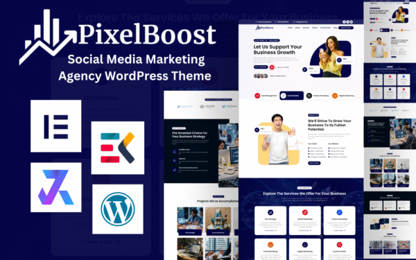 Pixelboost – Social Media Marketing Agency WordPress Theme