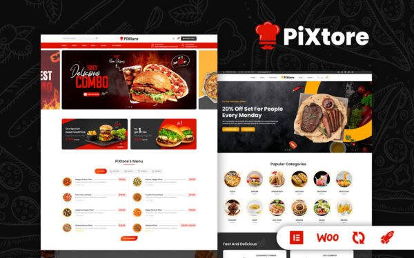 PiXtore – Pizza and Restaurant WooCommerce Theme