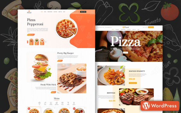 Pizzal – Fast Food and Restaurant WordPress Theme WooCommerce Theme