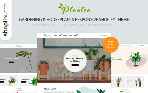 Planten – Gardening & Houseplants Responsive Shopify Theme