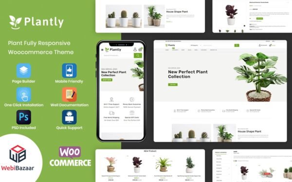 Plantly – Plants And Nursery WooCommerce Theme