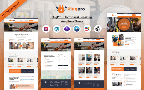 PlugPro – Electrician & Repairing WordPress Theme