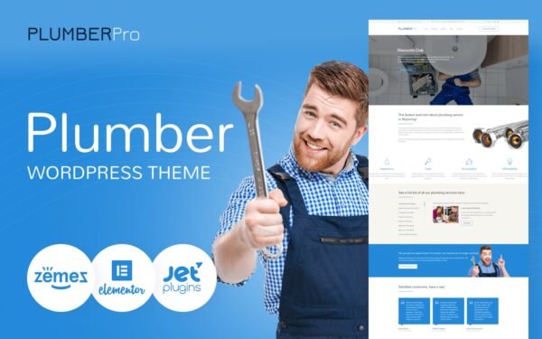 PlumberPro – Reliable And Innovative Plumber WordPress Theme