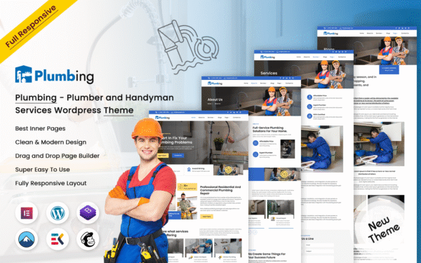 Plumbing – Plumber and Handyman Services WordPress Theme