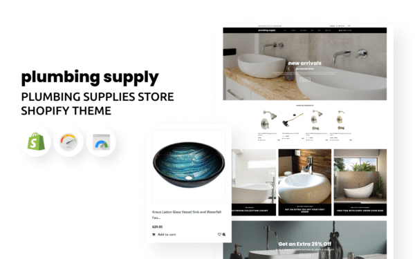 Plumbing Supply – Plumbing Supplies Store Shopify Theme