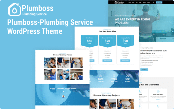 plumboss – Plumbing Service Wordpress Theme WordPress Theme