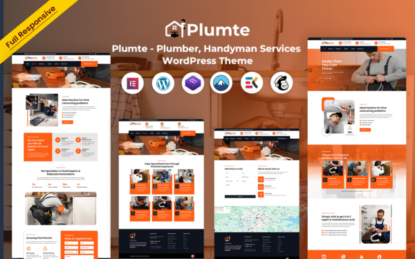 Plumte – Plumber, Handyman Services WordPress Theme