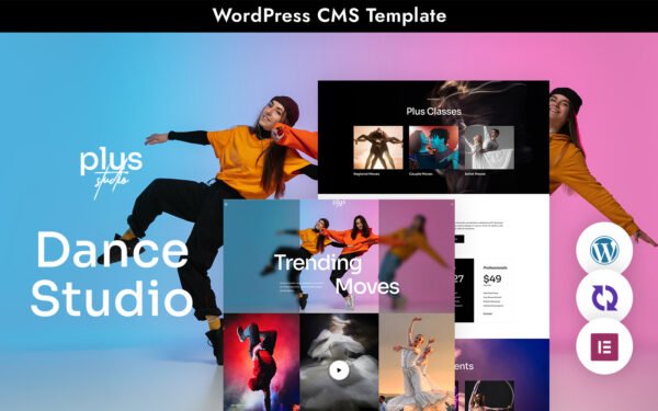 Plusstudio – Dance Studio Multipurpose Responsive WordPress Theme