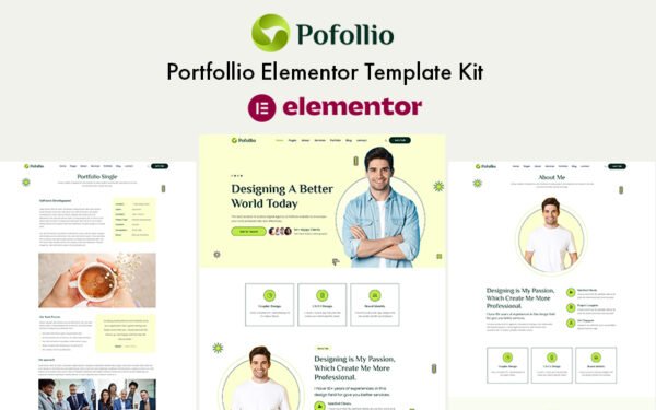 Pofollio – Portfolio Elementor Template Kit Elementor Kit