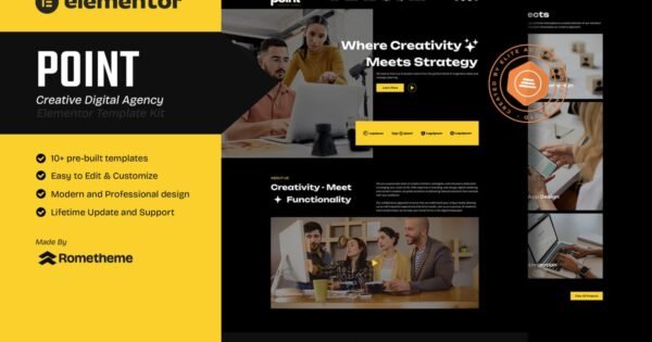 Point – Creative Digital Agency Elementor Template Kit