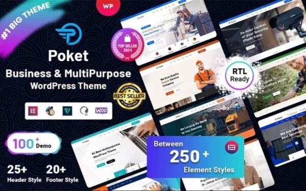 Poket – Business And Multipurpose Responsive WordPress Theme