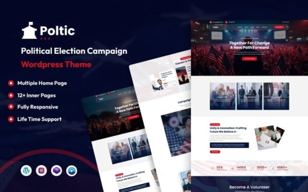 Poltic – Political, Election Campaign and Party Candidate WordPress Theme