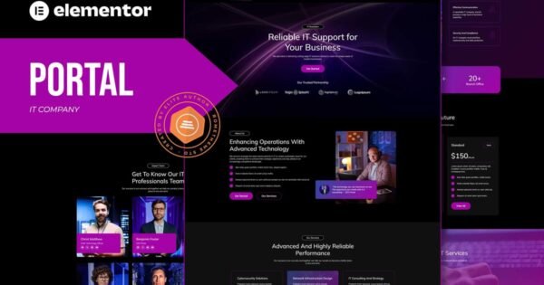 Portal – IT Company Elementor Template Kit