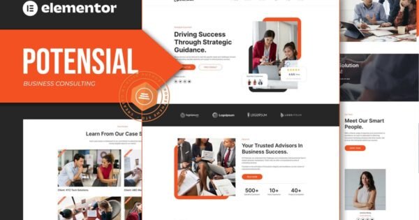 Potensial – Business Consulting Elementor Template Kit