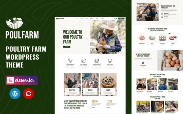 Poulfarm – Poultry Farm and Agriculture WordPress Themes